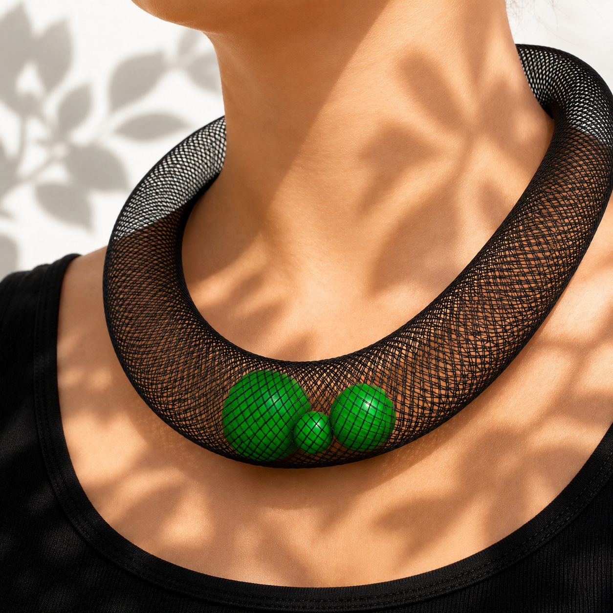 Necklace CIAMBELLA light green