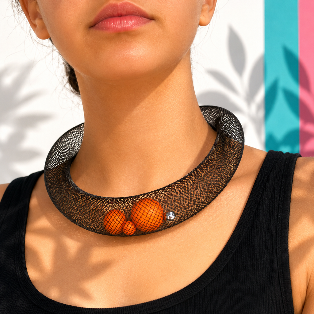 Necklace CIAMBELLA orange