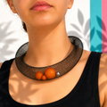 Necklace CIAMBELLA orange