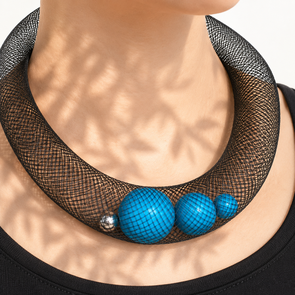 Necklace CIAMBELLA light blue